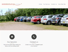 Tablet Screenshot of exeterairportparkingltd.co.uk